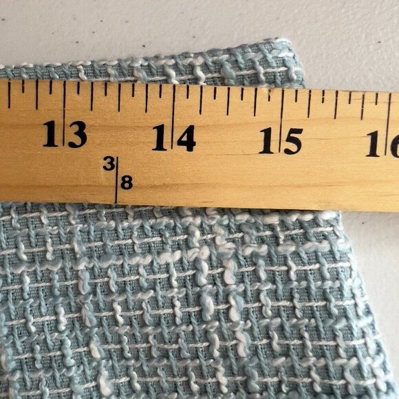 Lena Light Blue Tweed Short Sleeve Jacket & Skirt Matching Set Size L NWT - Picture 14 of 15